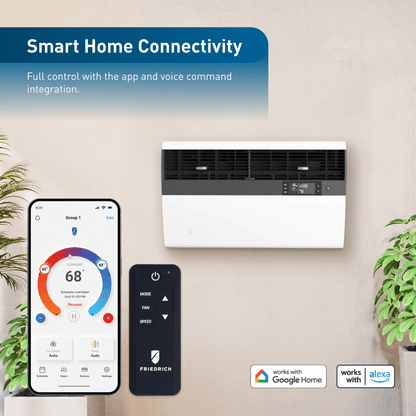 KHVQ10B11A Friedrich K hl Inverter 10,000 BTU 115V Smart Window/Wall Air Conditioner with Heat Pump