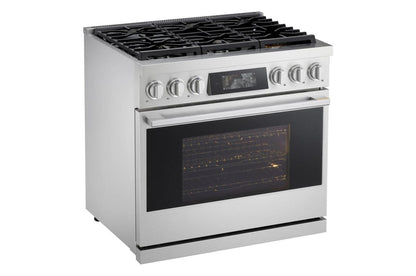 LPGU6319Y LG SIGNATURE 6.3 cu. ft. Smart Gas Slide-In Pro Range with Dynamic ProBake Convection®, Air Fry, Air Sous Vide and Roast Mode