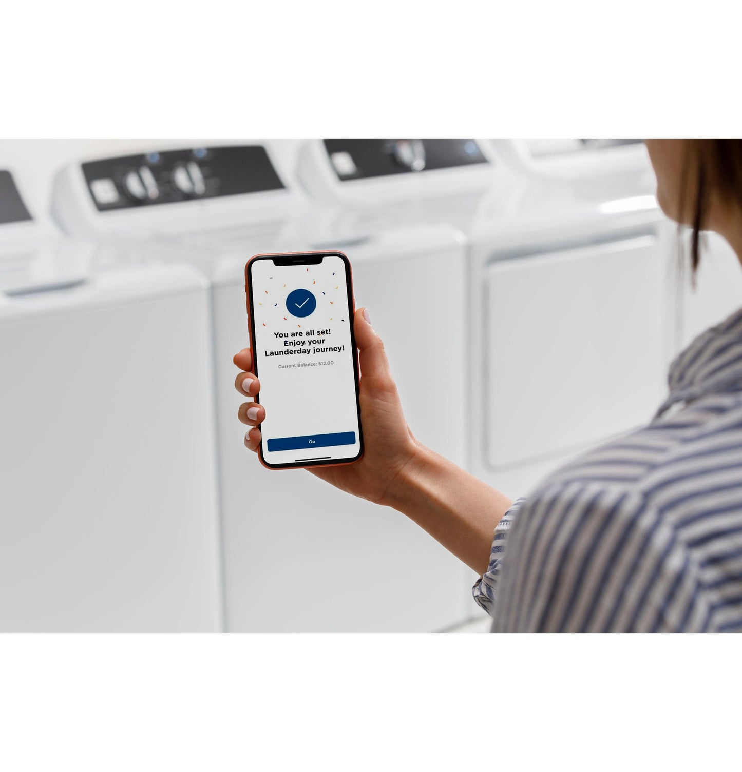 VTW525ASRWB GE® 4.2 cu. ft. Capacity Commercial Washer with Stainless Steel Basket, Built-In App Payment System SITE WIFI REQUIRED