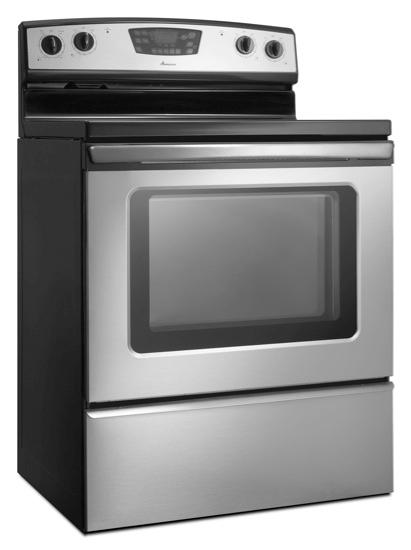 4.8 cu. ft. Self-Cleaning Electric Range(Black)