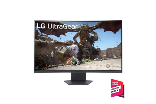 Lg 32GS60QCB 32 Inch UltraGear™ QHD 1440P 180Hz 1ms AMD FreeSync™ HDR10 1000R Curved Gaming Monitor
