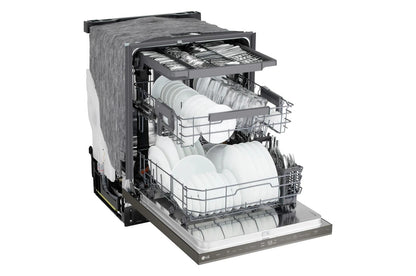Lg LDNPM545D Smart FlushFit™ Top Control Dishwasher with 1-Hour Wash & Dry, QuadWash® Pro, and Dynamic Heat Dry™ w/AutoVent Dry™