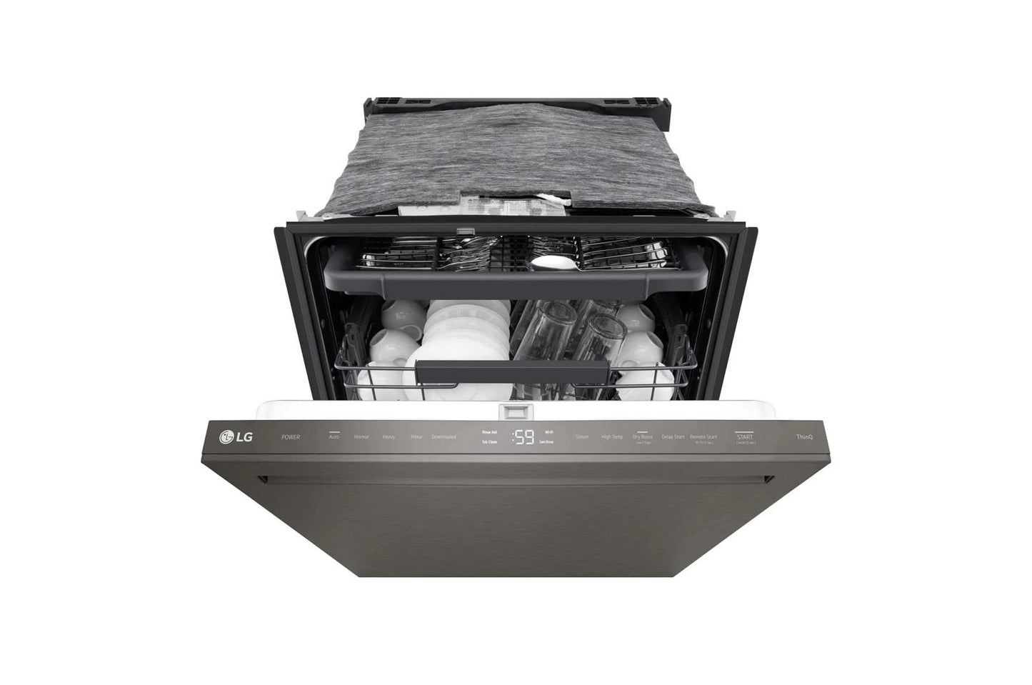 Lg LDNPM545D Smart FlushFit™ Top Control Dishwasher with 1-Hour Wash & Dry, QuadWash® Pro, and Dynamic Heat Dry™ w/AutoVent Dry™