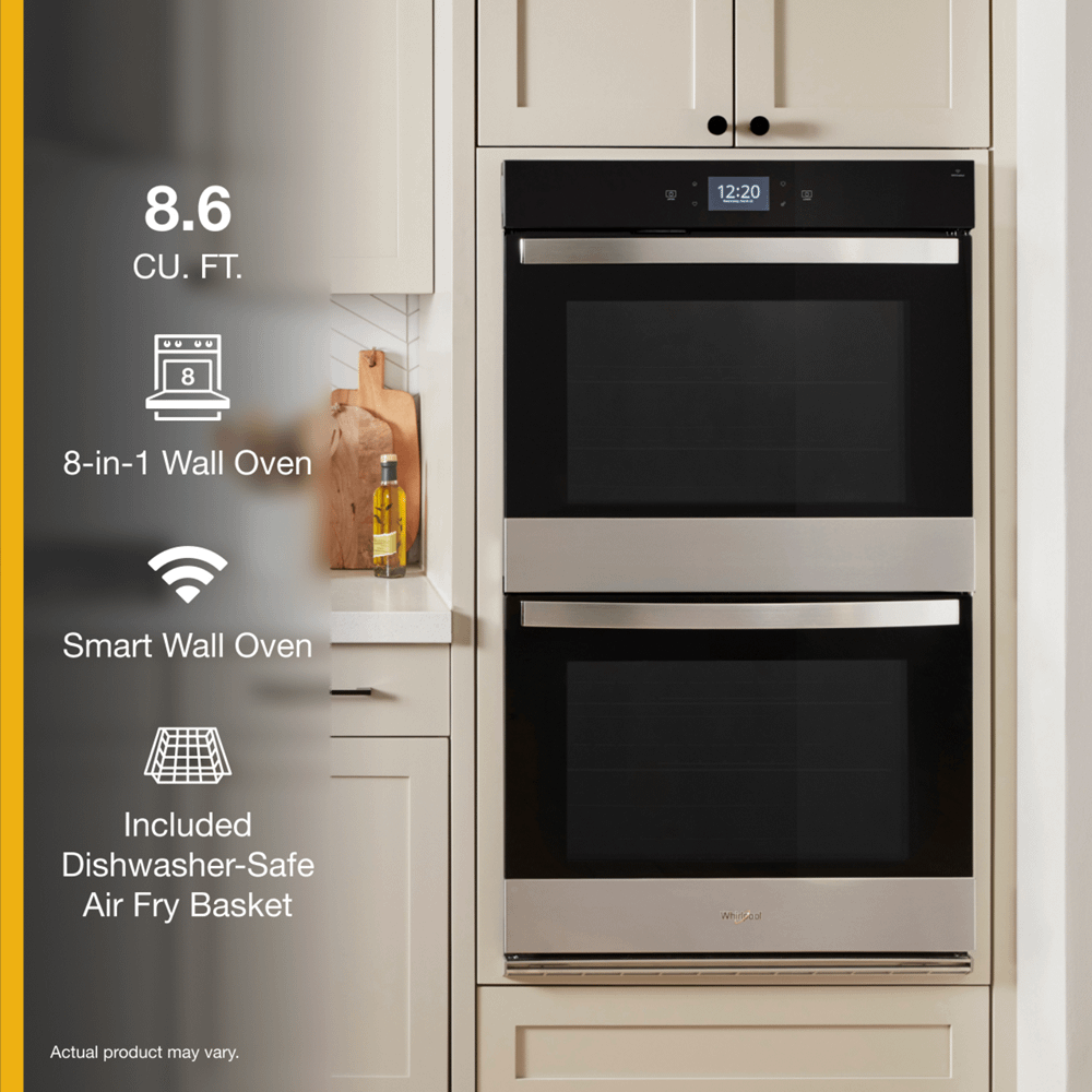 Whirlpool WOED7027PZ 8.6 Cu. Ft. Double Smart Wall Oven with Air Fry