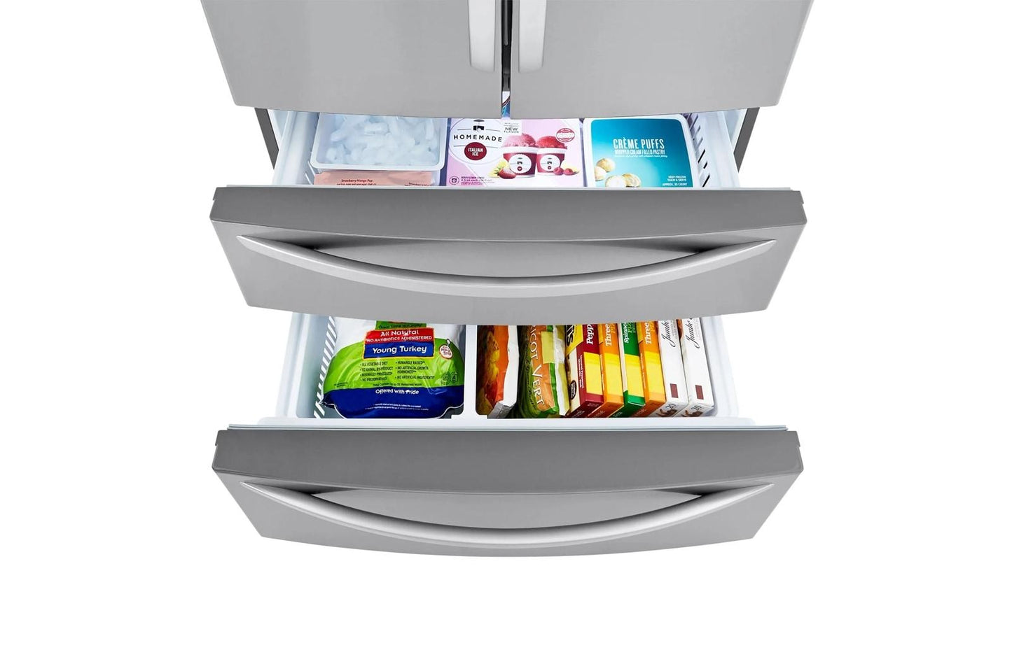 Lg LMWS29626S 29 cu. ft. 4 Door French Door Refrigerator with Double Freezer