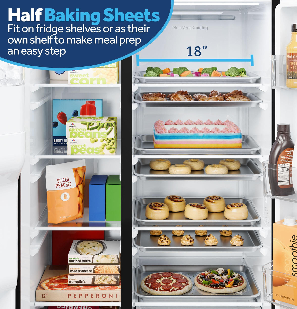 GZS24NGYBB GE® 23.6 Cu. Ft. Counter-Depth Side-By-Side Refrigerator with Extra Tall Dispenser and In-Door Icemaker