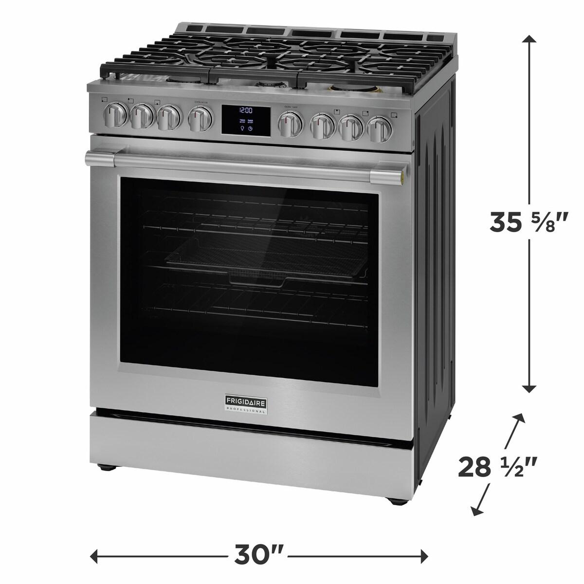 Frigidaire Professional 30" Gas Range with No Preheat and Air Fry