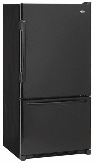 25 cu. ft. Bottom-Freezer Refrigerator(Black)