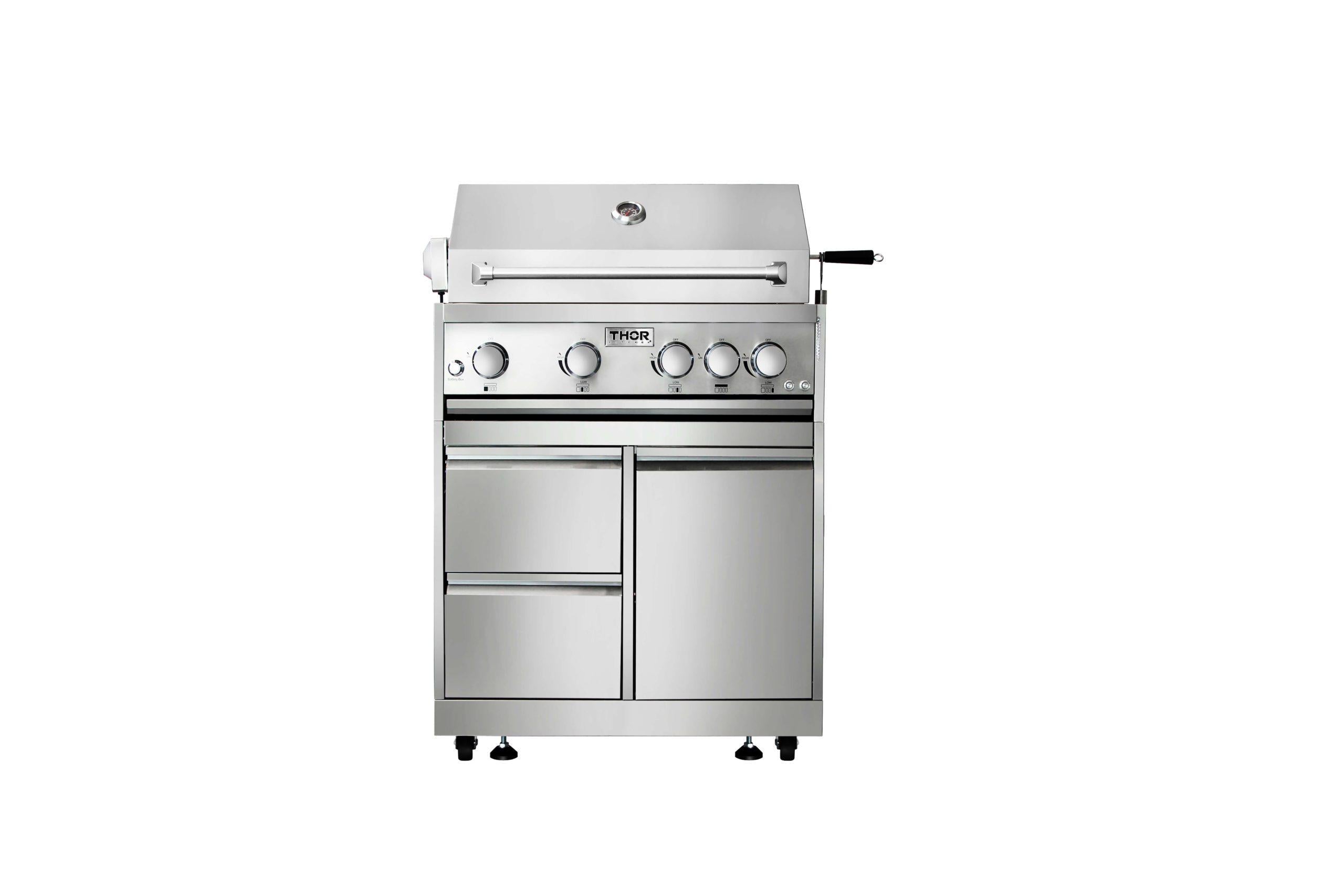 MK03SS304 Thor Kitchen Outdoor Kitchen BBQ Grill Cabinet In Stainless Steel - Model Mk03ss304