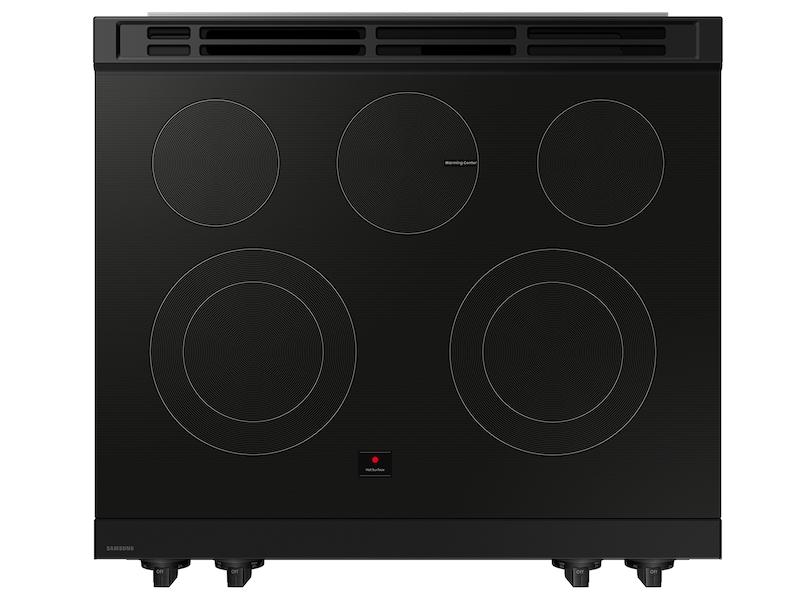 Samsung NSE6DG8100MT Bespoke 6.3 cu. ft. Smart Slide-In Electric Range with Precision Knobs in Matte Black Steel