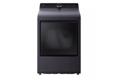 Lg DLGX8601BE 7.3 cu. ft. Ultra Large Capacity Rear Control Gas Dryer with LG EasyLoad™ Door, AI Sensing and TurboSteam™