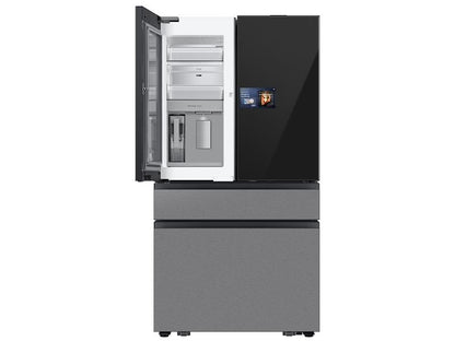 Samsung RF90F23BECR Bespoke 23 cu. ft. Counter Depth 4-Door French Door Refrigerator with AI Home & AI Vision Inside™ in Charcoal Glass and Stainless Steel