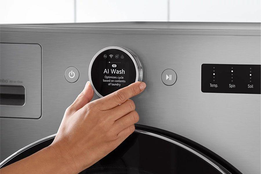 Lg WM6998HVA Ventless Washer/Dryer Combo LG WashCombo™ All-in-One 5.0 cu. ft. Mega Capacity with Inverter HeatPump™ Technology and Direct Drive Motor