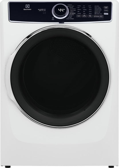 Electrolux ELFE7637AW Front Load Perfect Steam™ Electric Dryer with Balanced Dry™ and Instant Refresh - 8.0 Cu. Ft.