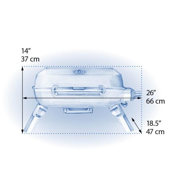 Napoleon Bbq TQ240BL TravelQ 240 Portable Gas Grill , Propane, Blue