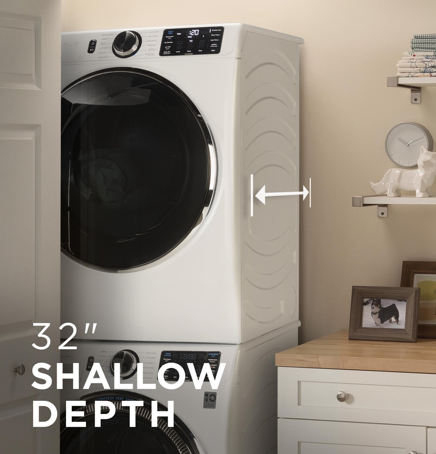 GFW655SPVDS GE® ENERGY STAR® 5.0 cu. ft. Capacity Smart Front Load Steam Washer with SmartDispense™ UltraFresh Vent System with OdorBlock™ and Steam