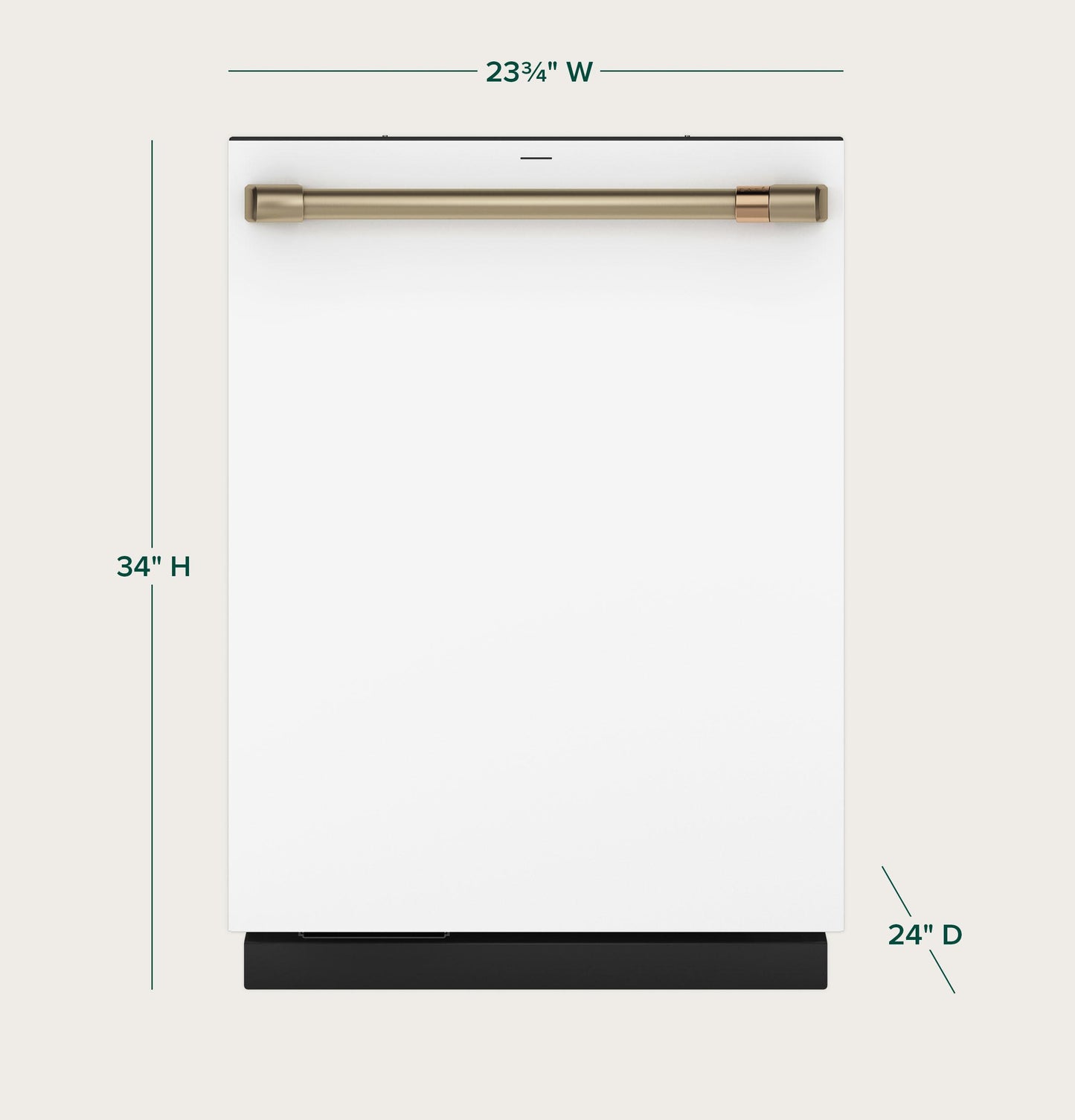 Cafe CDT888P4VW2 CAF(EBACK)™ CustomFit ENERGY STAR Stainless Interior Smart Dishwasher with Ultra Wash Top Rack and Dual Convection Ultra Dry, LED Lights, 39 dBA