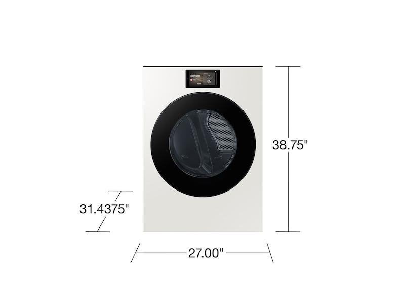 Samsung DV90F53AEY 7.6 cu. ft. Bespoke AI Ultra Capacity Front Load Electric Dryer with AI Home and AI OptiDry+ in Ivory