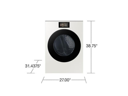 Samsung DV90F53AEY 7.6 cu. ft. Bespoke AI Ultra Capacity Front Load Electric Dryer with AI Home and AI OptiDry+ in Ivory