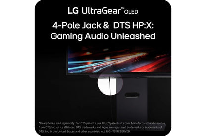 Lg 27GX700AB 27 Inch UltraGear™ OLED QHD 280Hz 0.03ms G-Sync® Compatible Gaming Monitor