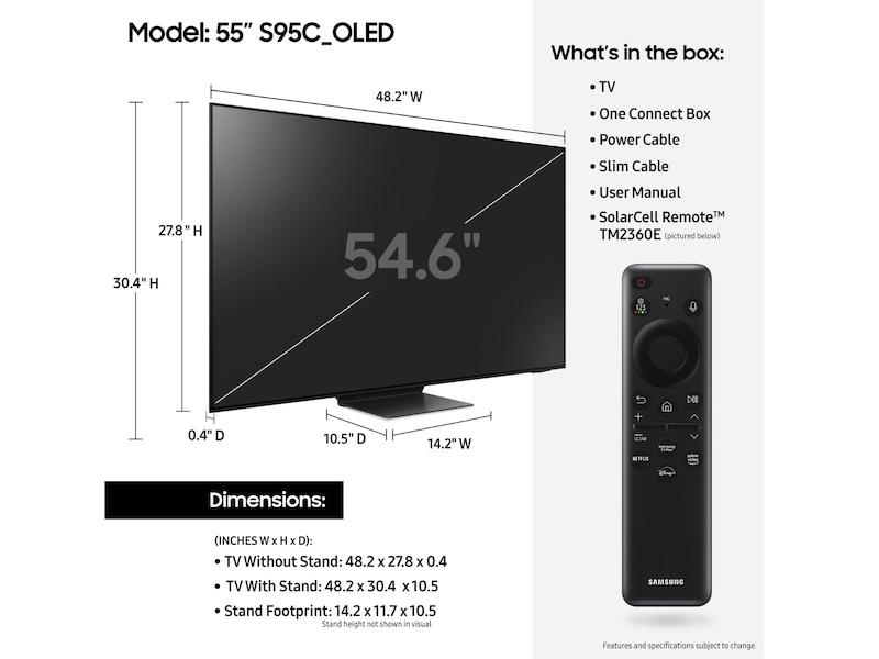 Samsung QN55S95CAFXZA 55" Class OLED S95C