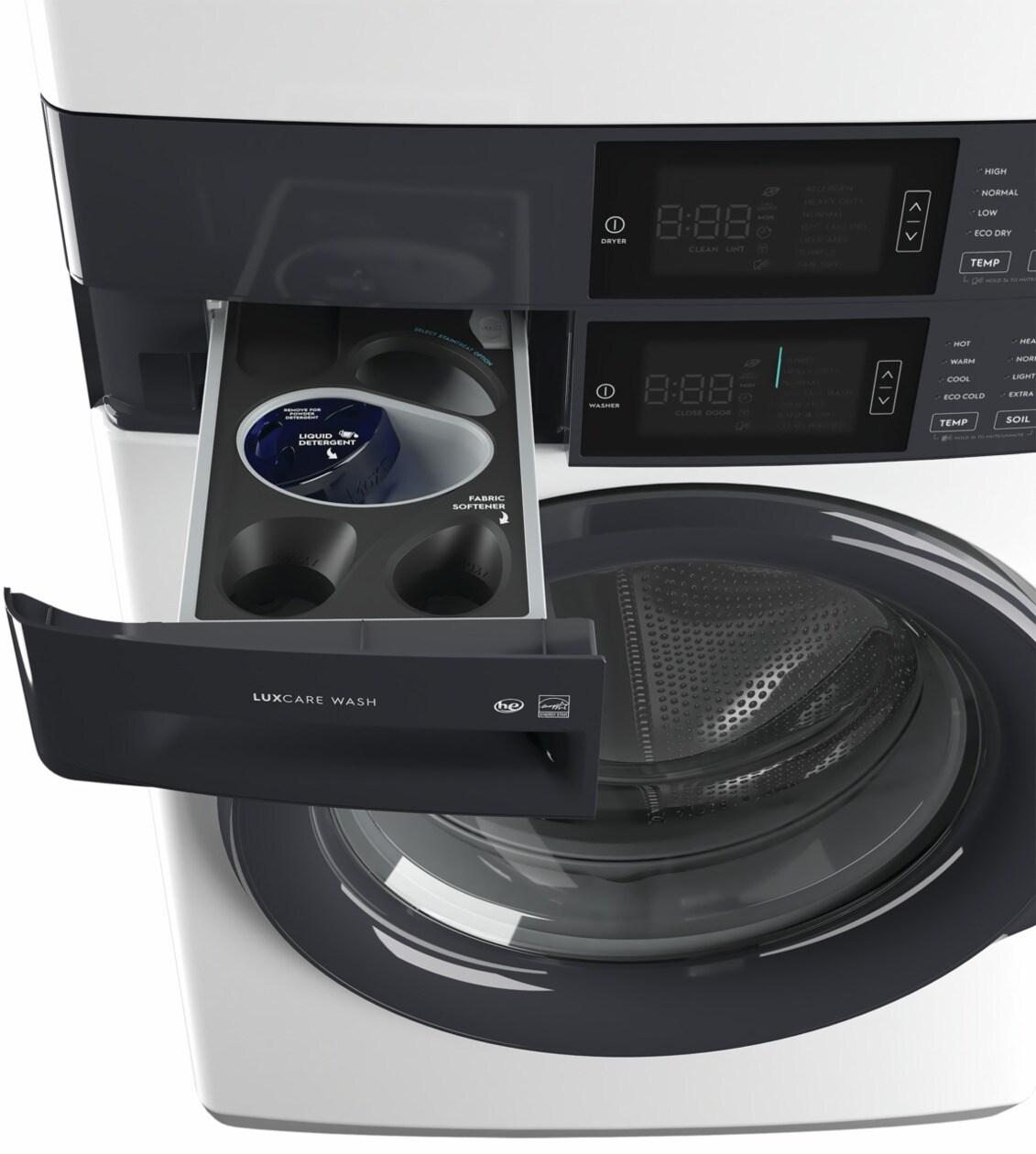 ELTG7300AW Electrolux Laundry Tower Single Unit Front Load 4.4 Cu. Ft. Washer & 8 Cu. Ft. Gas Dryer