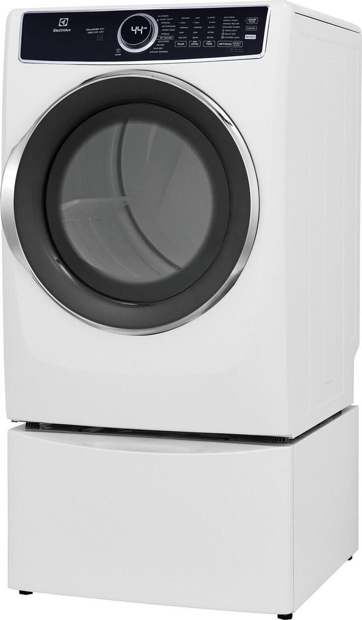 Electrolux ELFE7537AW Front Load Perfect Steam™ Electric Dryer with Predictive Dry™ and Instant Refresh - 8.0 Cu. Ft.
