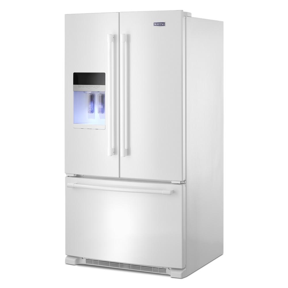 Maytag MFI2570FEW 36- Inch Wide French Door Refrigerator with PowerCold® Feature - 25 Cu. Ft.