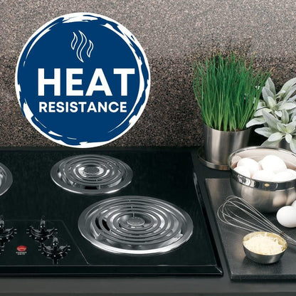 Ge Appliances GE3618CA Range 4-Piece Chrome Drip Pan Set - 4-Pack Includes 3 6" and 1 8" Pans