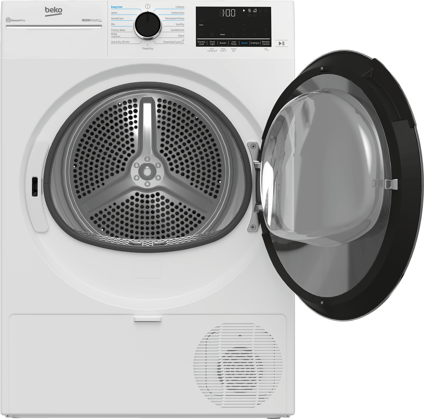 Beko HPD24414W2 24" Heat Pump Ventless Front Load Dryer