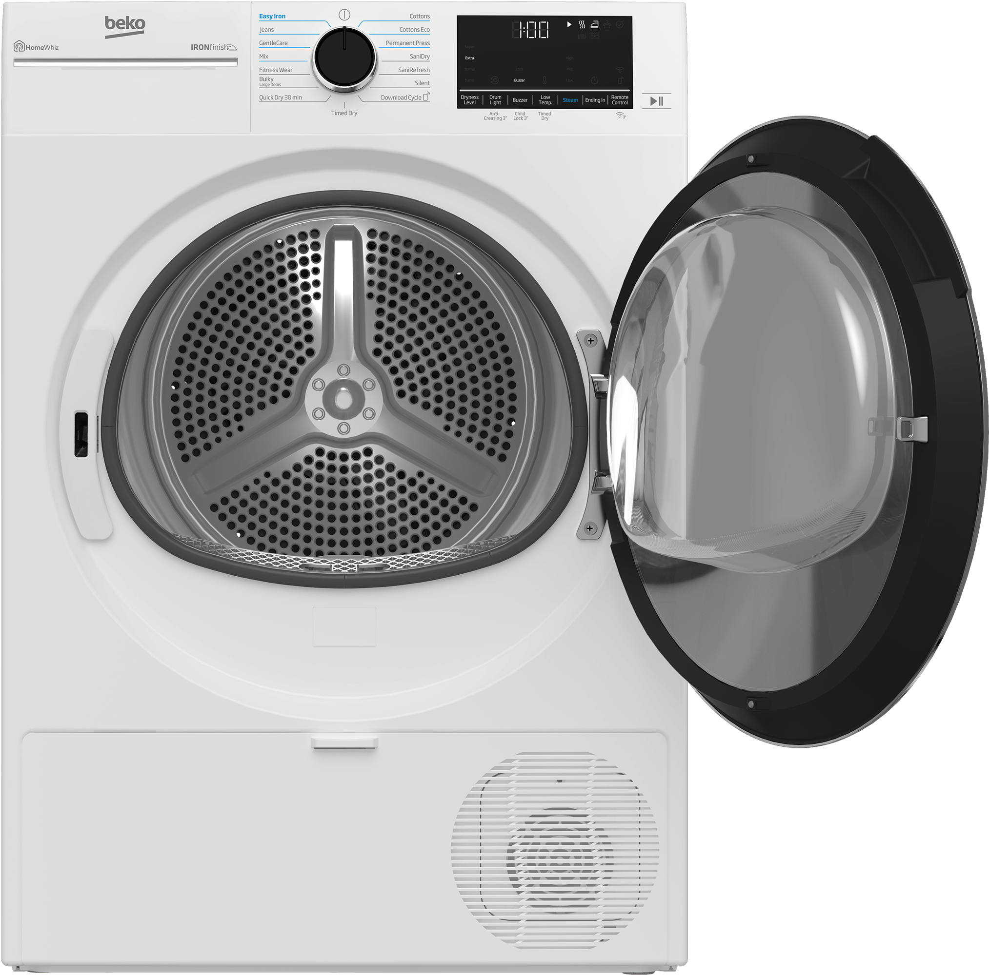 Beko HPD24414W2 24" Heat Pump Ventless Front Load Dryer