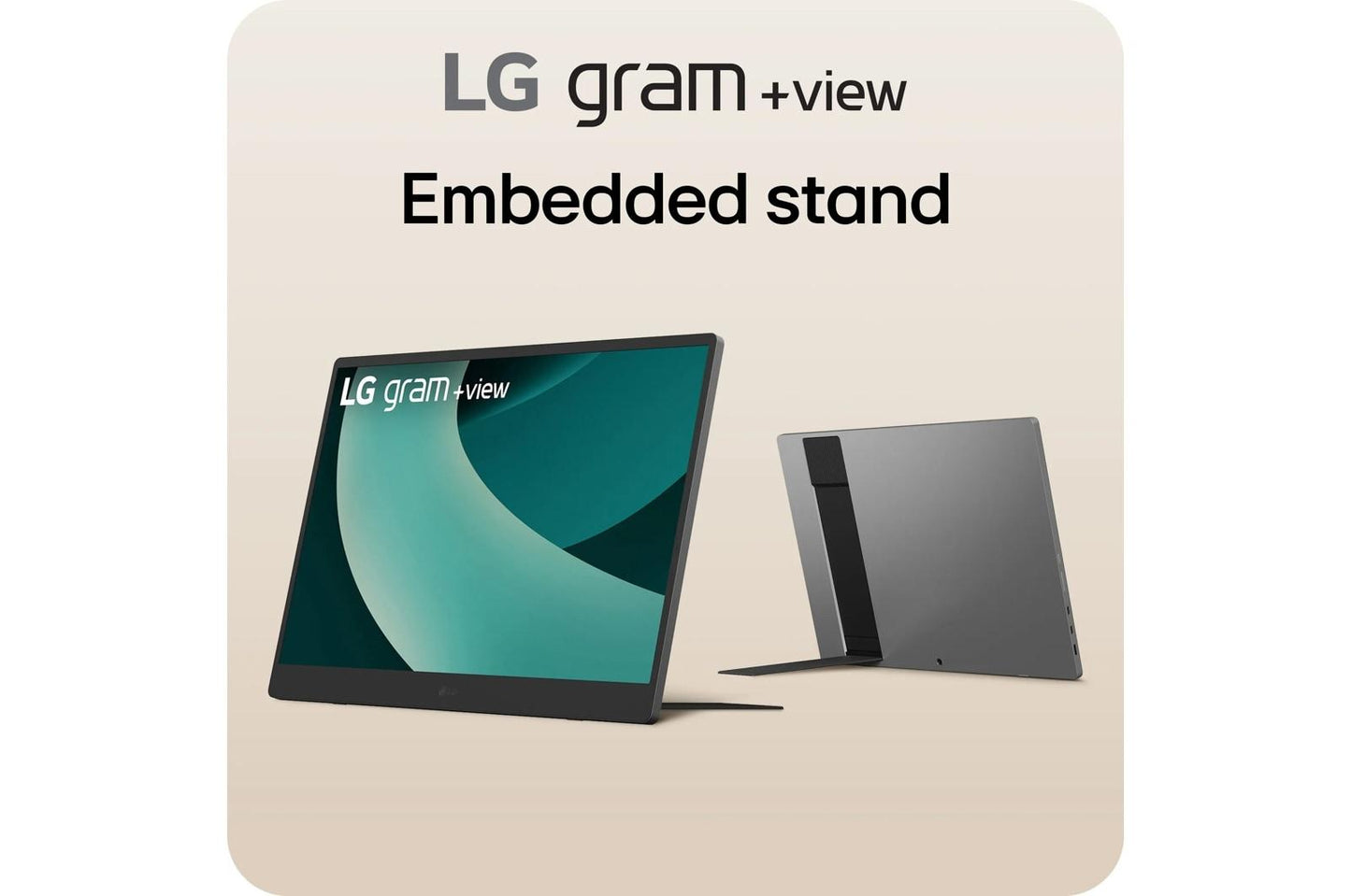 Lg 17MT70ASDU1 17 Inch LG gram +view IPS Portable Monitor, Silver