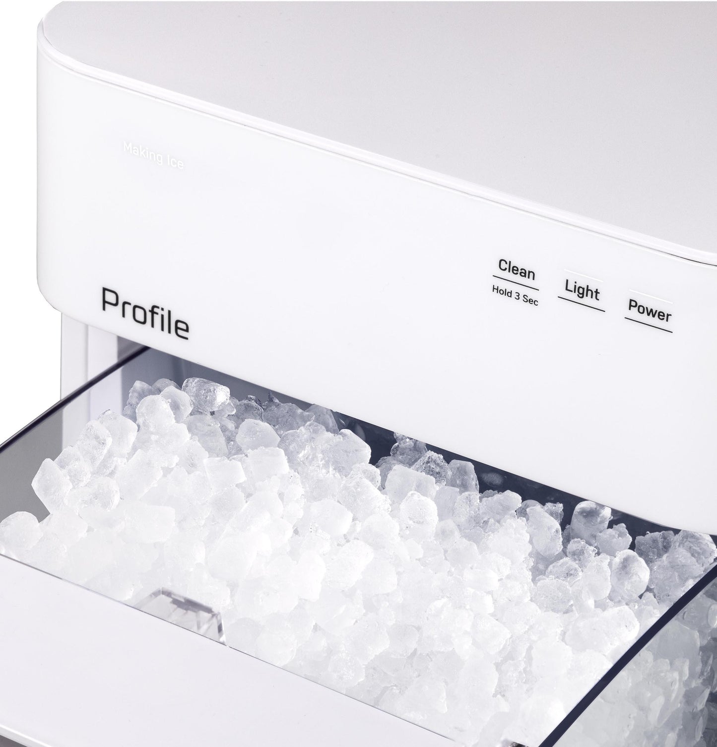 XPIO23SWOW GE Profile™ Opal™ 2.0 Ultra Nugget Ice Maker with Scale Inhibiting Filter