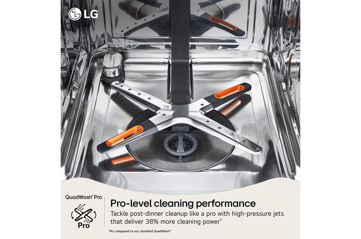 Lg LDNPH753D Smart FlushFit™ Top Control Dishwasher with 1-Hour Wash & Dry, QuadWash® Pro, TrueSteam® and Dynamic Heat Dry™ w/AutoVent Dry™