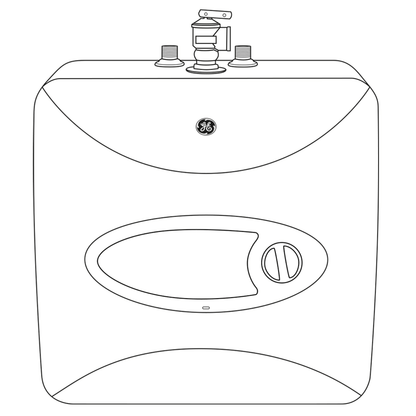 GE06P08BAR GE® 6 Gallon Electric Point of Use Water Heater