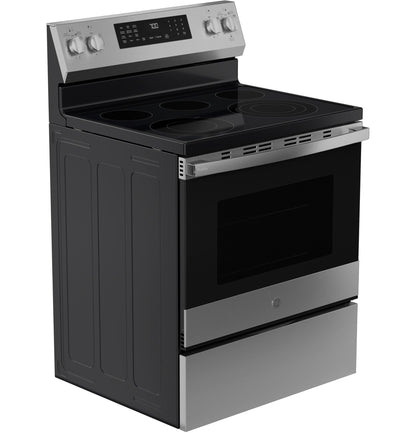 PRF700AYFS GE Profile™ ENERGY STAR® 30" Smart Free-Standing Electric Convection Range with No Preheat Air Fry and EasyWash™ Oven Tray