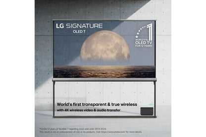 Lg OLED77T4PUA 77 Inch Class LG SIGNATURE OLED T: World's first Transparent 4K Smart TV 2024 with True Wireless Video & Audio Transfer