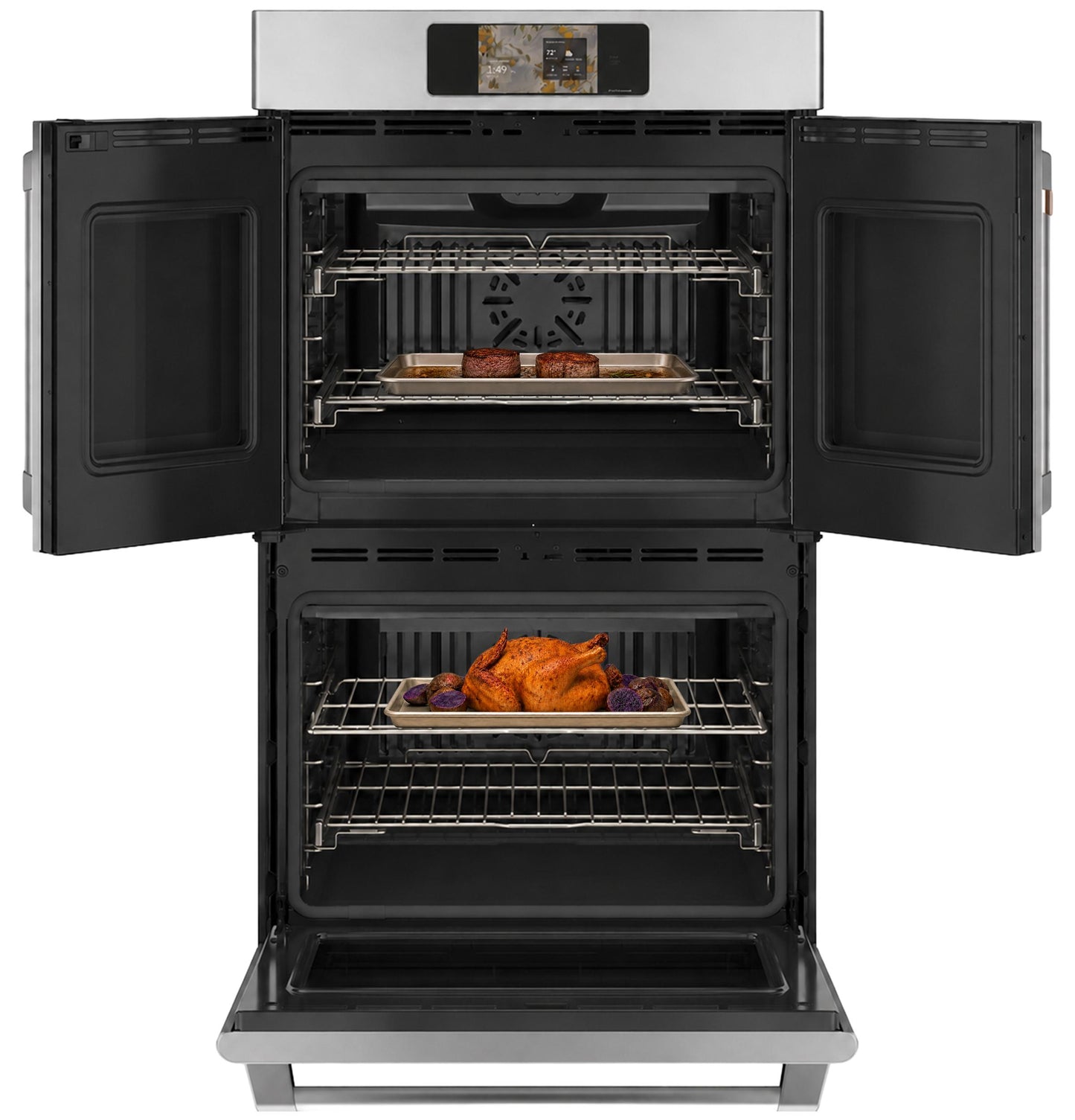 Cafe CTD90FP2ZS1 CAF(EBACK)™ Professional Series 30" Smart Built-In Convection French-Door Double Wall Oven