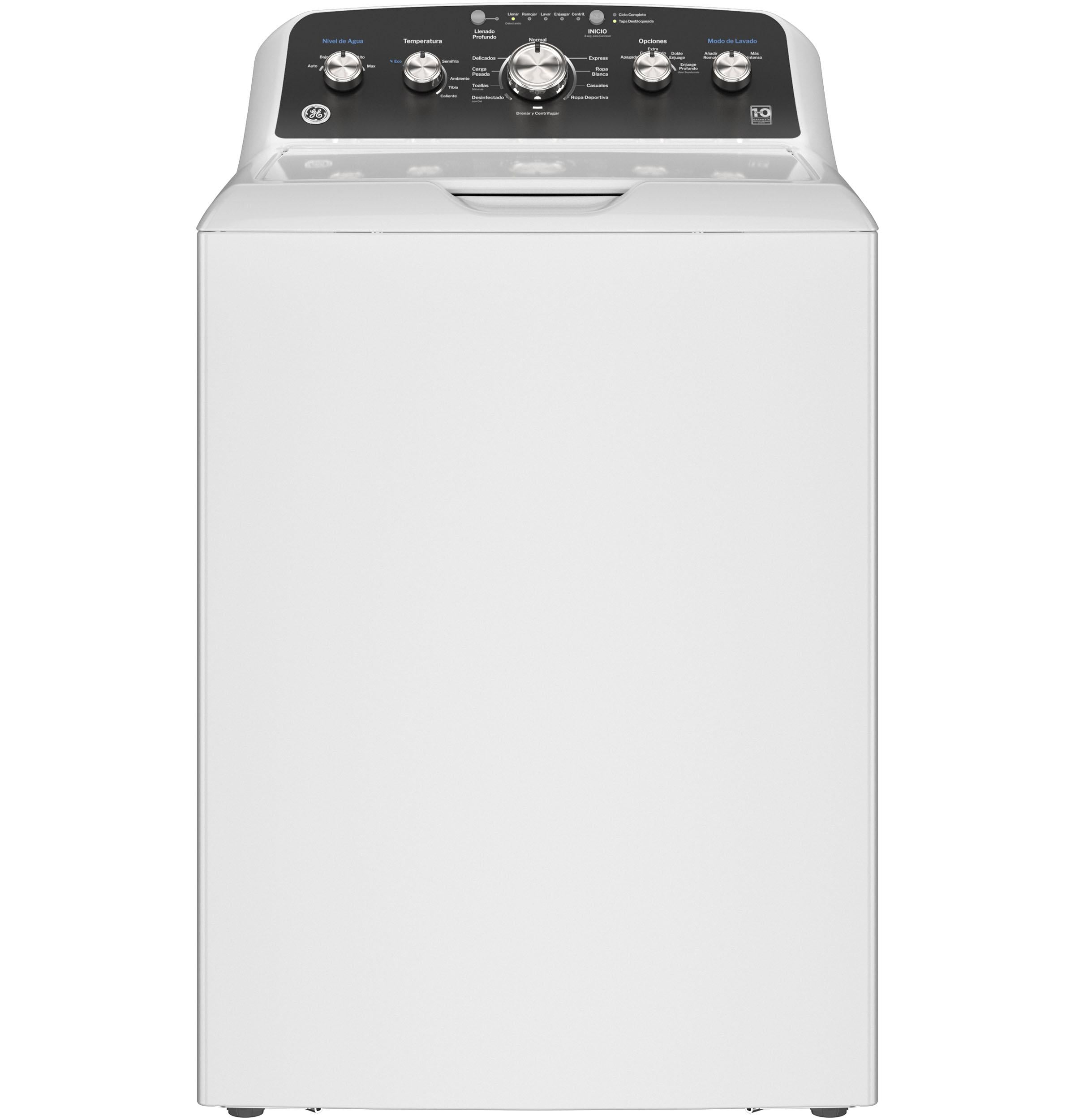 GE® 4.5 cu. ft. Capacity Washer with Spanish Panel and Wash Modes Soak and Power