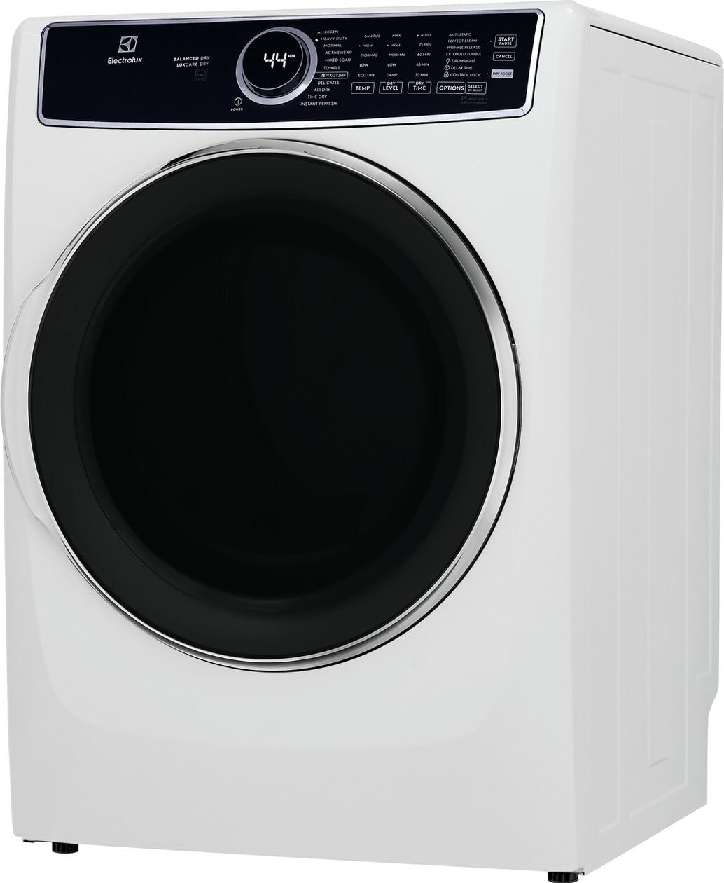 ELFE7637AW Electrolux Front Load Perfect Steam™ Electric Dryer with Balanced Dry™ and Instant Refresh - 8.0 Cu. Ft.