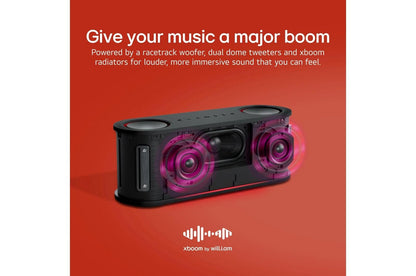 BOUNCEAUSALBK LG xboom Bounce  Bluetooth Speaker  xboom Signature Sound by will.i.am with Dual Passive Radiators