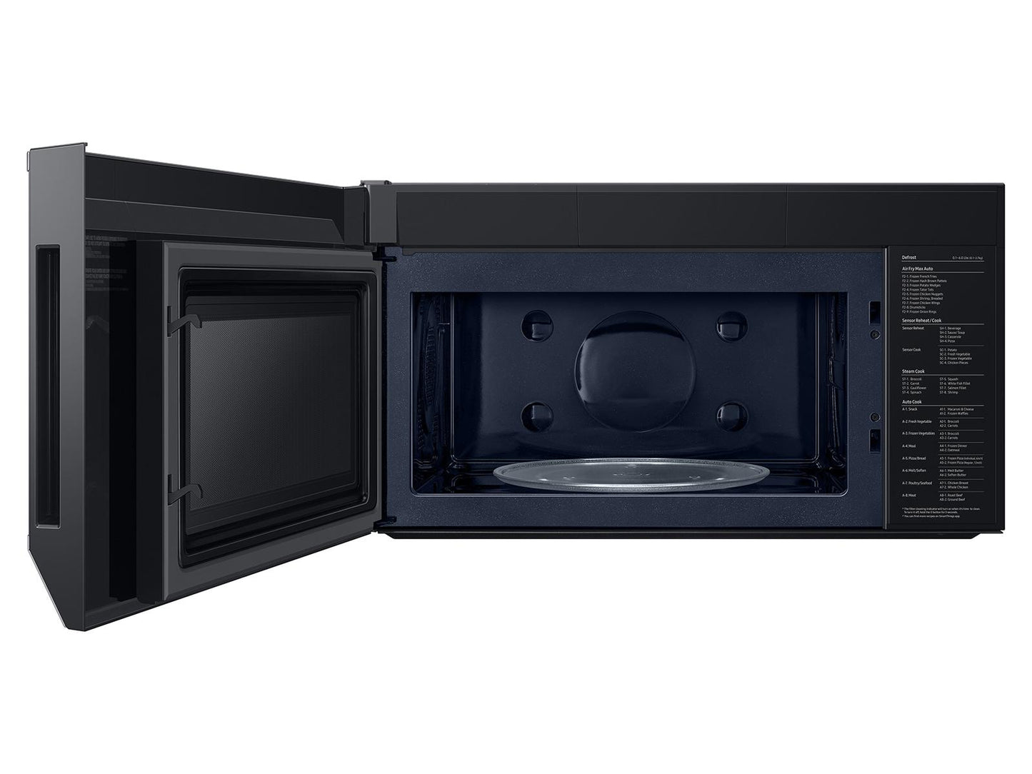Samsung ME90H1780R Bespoke Over the Range Microwave Air Fry Max  Convection  Auto Connectivity