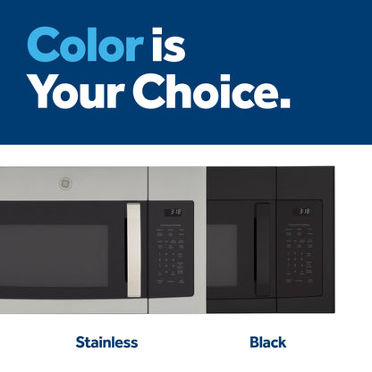 JNM3184RPSS GE® 1.8 Cu. Ft. Over-the-Range Microwave Oven with Recirculating Venting