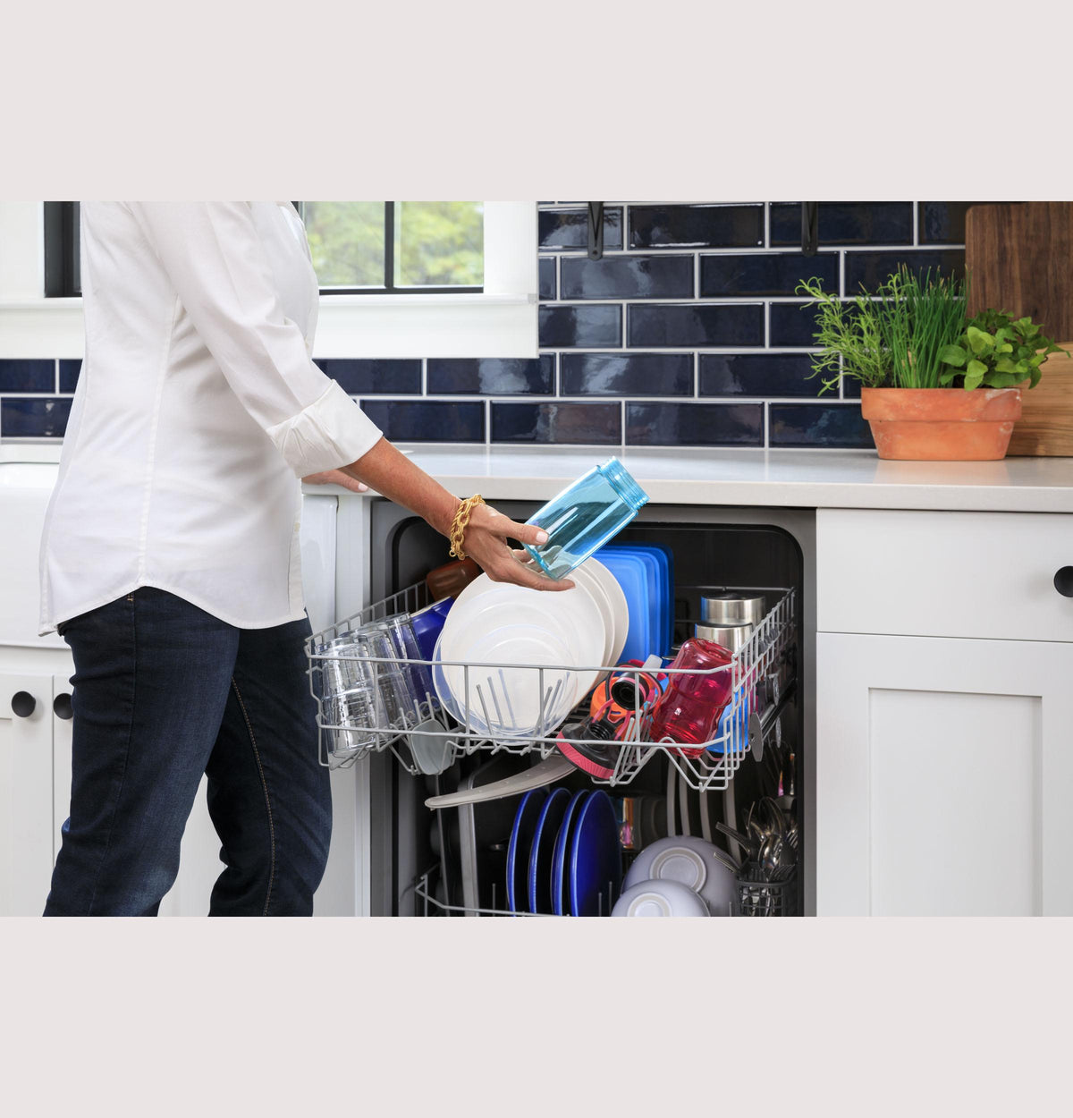GDF450PGZBB GE® Dishwasher with Front Controls