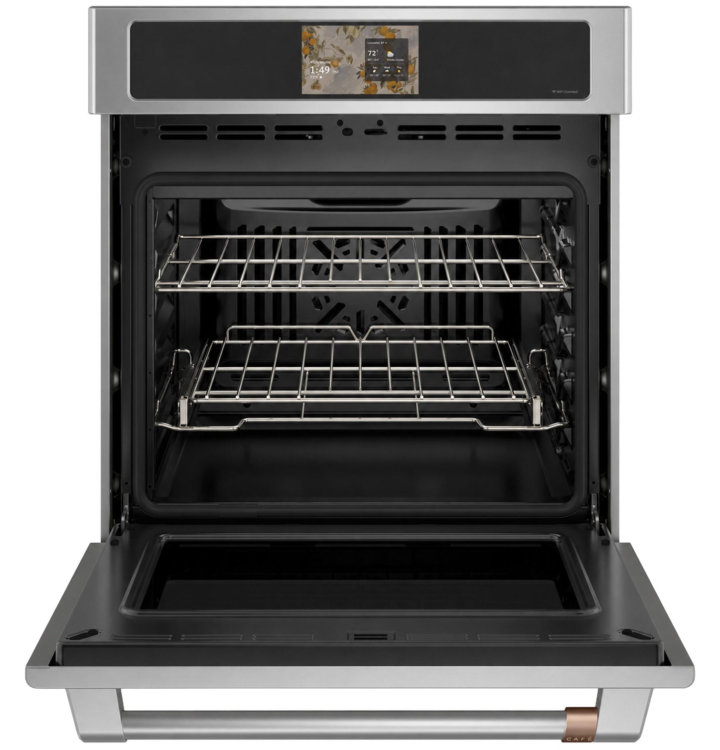 Cafe CKS70DP2ZS1 CAF(EBACK)™ 27" Smart Single Wall Oven with Convection