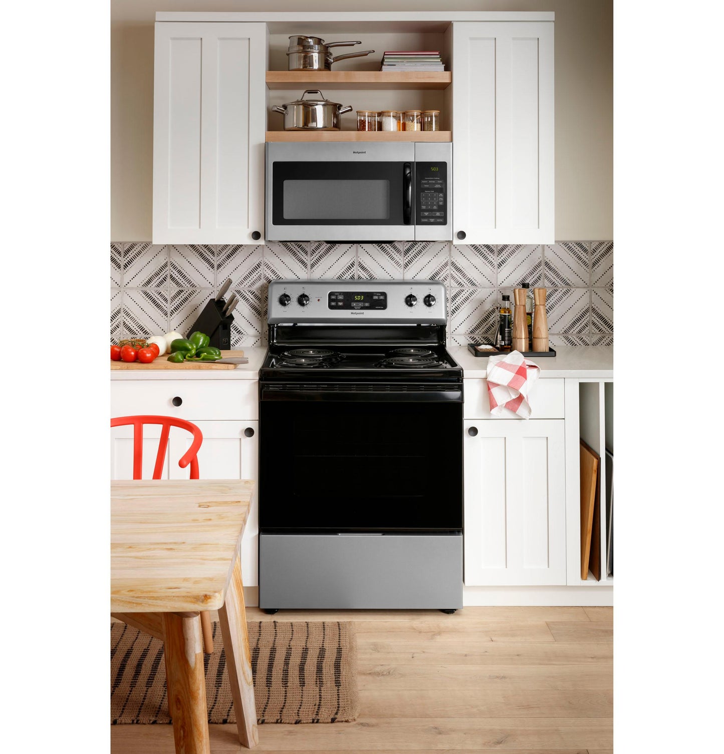 RVM5160MPSA Hotpoint® 1.6 Cu. Ft. Over-the-Range Microwave Oven