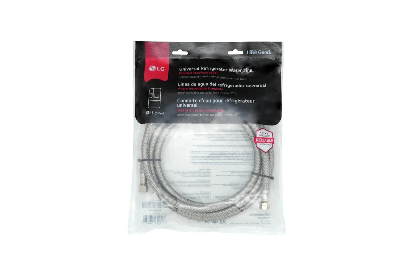 AGF04222801 LG Accessories Universal 10ft Stainless Steel Refrigerator Water Line