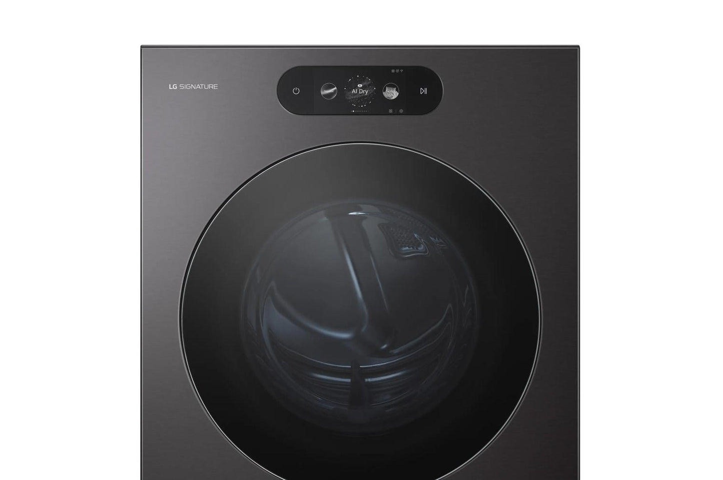 DLGX9901B LG SIGNATURE 9.0 cu. ft. Mega Capacity Smart Front Load Gas Dryer with Built-In Intelligence, TurboSteam® and Touch LCD Control