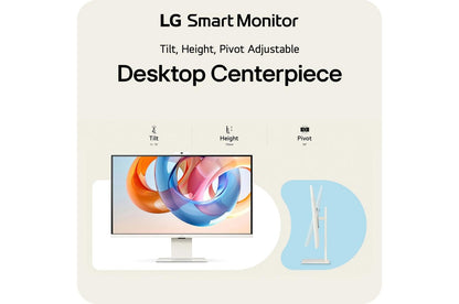 Lg 32U850SAW 32 Inch 4K UHD IPS Smart Monitor with webOS and USB Type-C PD 90W