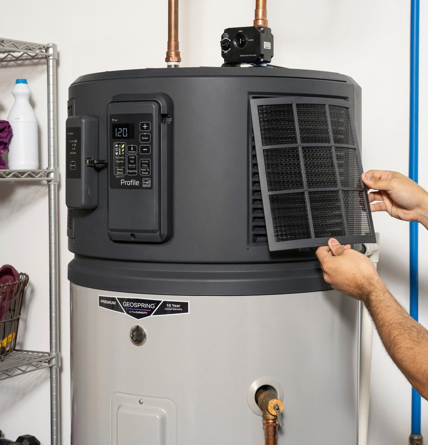 PH40S10BPY GE Profile™ GEOSPRING™ Smart Hybrid Heat Pump Water Heater 40-gallon - 240V - FlexCapacity